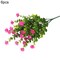6Pcs Artificial Flower Vivid Non-Fading Plastic Multipurpose Fake Flower Grass For Home